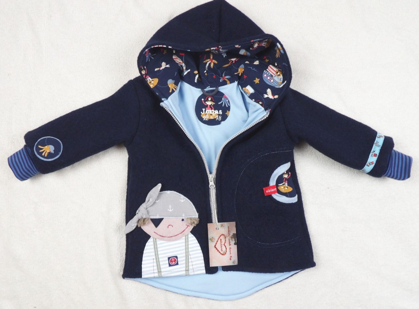 Walkjacke gefüttert PIRAT