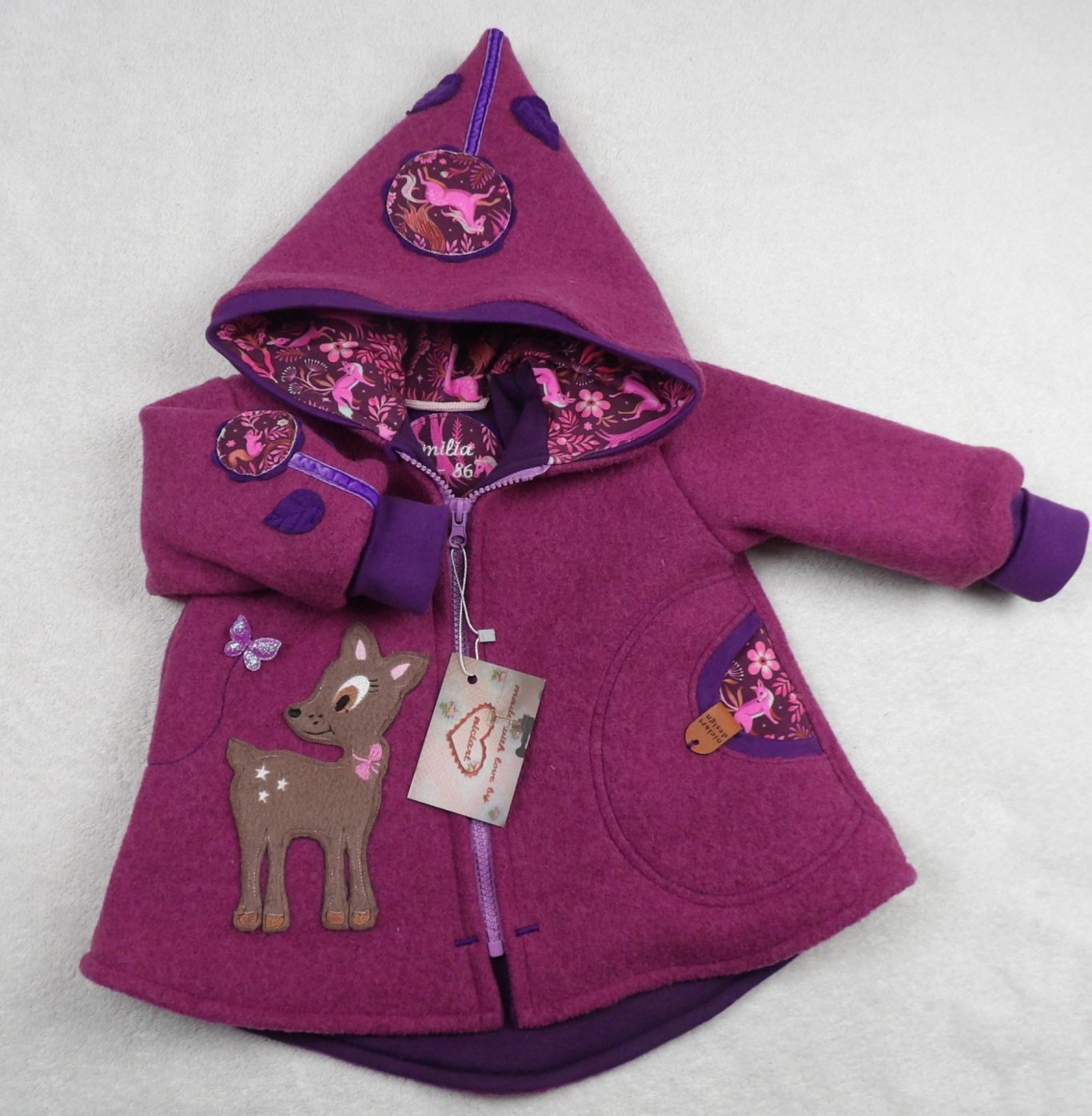 Walkjacke gefüttert ZAUBERWALD